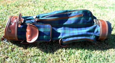 Bolsa de golf DAIWA Blackwatch a cuadros para caminar/llevar, ¡BONITA! Foto 1 de 4