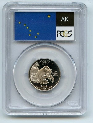 2008 S 25C Clad Alaska Quarter PCGS PR70DCAM - Image 1 of 2
