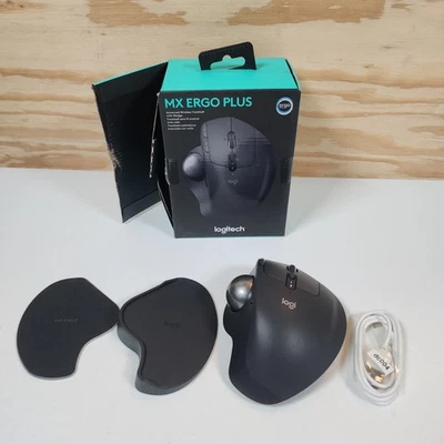 Tested 🔥 Logitech MX Ergo Plus Wireless Mouse w/ Wedge NO DONGLE Bluetooth Only - Image 1 of 4