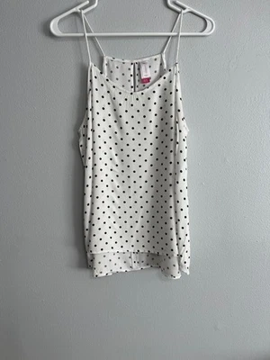 No Boundaries tank black and white polka dot size Juniors XL - Image 1 of 3
