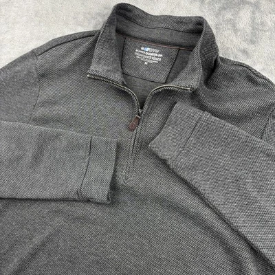 Vineyard Vines OTG 1/4 Cremallera Para Hombres M Negro On-The-Go Bluffs Cuarto Cremallera Elástico Foto 1 de 4