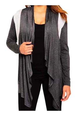 Cárdigan para mujer Harley-Davidson Tribal Wings manga larga frente abierto, carbón Foto 1 de 3