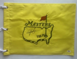 Bandera de golf Hideki Matsuyama Shota Hayafuji firmada Masters PSA/DNA - Imagen 1 de 4