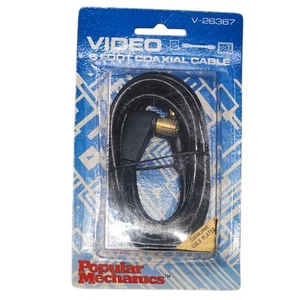 Popular Mechanics 6 Foot Coaxial Cable 75 OHM V-26367 New Old Stock - Picture 1 of 8