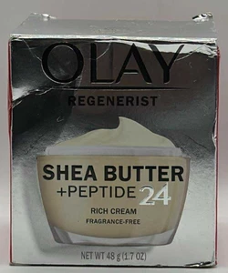 Olay Regenerist Sheabutter + Peptid 24 reichhaltige Creme ~ FRAG FREI ~ 1,7 FLÜSSIGE OZ ~ LESEN - Bild 1 von 4