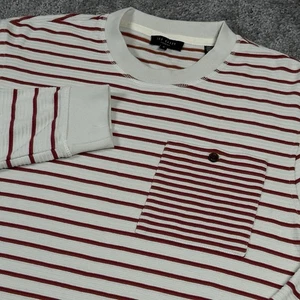 Camisa Ted Baker London Para Hombre 3 (M) Beige con Algodón Rojo Cuello Redondo Pullover Suéter - Imagen 1 de 7