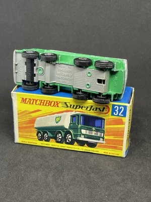 Matchbox Lesney BP Superfast Petrol Tanker Grey Base Rare All Original. - Image 1 of 4