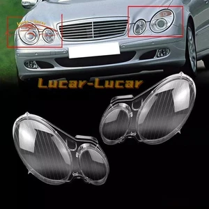 2× Für Mercedes Benz E-Klasse W211 2002-2008 Scheinwerferglas Linse Links+Rechts - Bild 1 von 8