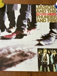 Jason and the Scorchers Thunder and Fire Poster Original 1989 Promo 24x24” - Picture 1 of 5