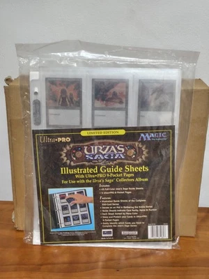 Hojas de guía ilustradas Ultra Pro Urza's Saga y páginas de 9 bolsillos Magic The Gathering NUEVO limitado Foto 1 de 2