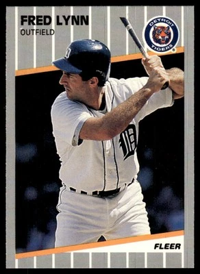 1989 Fleer Fred Lynn Detroit Tigers #138 Pack Fresh - Image 1 of 2