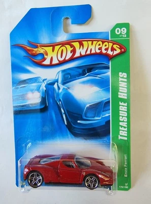 Rare,2007 Hot Wheels Treasure Hunts #9/12 Enzo Ferrari W/ Black Seats & Int SHTF - Image 1 of 4