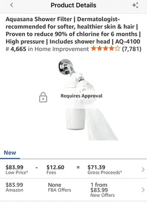 Aquasana AQ-4100 Shower Deluxe Shower Water Filter System, Includes Shower Head - Image 1 of 4