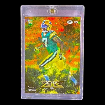 DAVANTE ADAMS ROOKIE FIREFRACTOR HOLO ORANGE GOLD RC Non Auto - PACKERS - Image 1 of 4