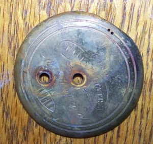 ANTIGUA CUBIERTA DE RELOJ DE BOLSILLO JULES HUGUENIN PALANCA VIENTO - Imagen 1 de 1