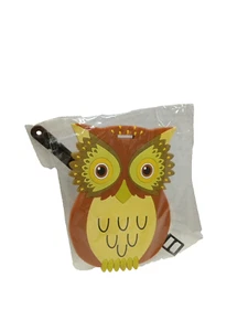 Luggage Tag OWL Identification Label Suitcase Backpack ID Travel 5" - Picture 1 of 3