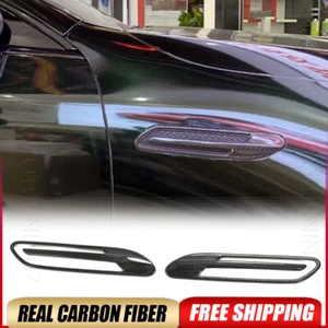Dry Carbon Fiber Side Fender Air Vent Cover For Benz  GT53 GT63 GT63S 2019-21 - Picture 1 of 17
