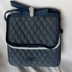 Vera Bradley Moonlight Navy Denim Lunch Cooler cotton crossbody bag NWT - Picture 1 of 4