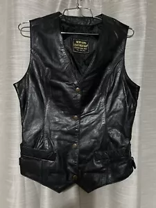 Neue King Leather Shop - schwarze Herren Lederweste (Größe S?) - Bild 1 von 15