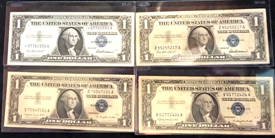 1957 Star Silver Cert. Crisp, 1957, 1957A and 1957B Silver Certs. - Image 1 of 4