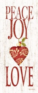Stampa artistica Peace Joy Love Kathy Middlebrook 4x10 - Foto 1 di 1