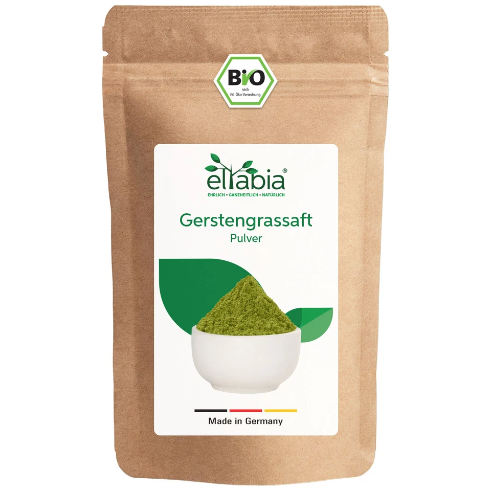 Bio Gerstengrassaft Pulver 100% Saft | Vegan | Rohkost | Patentierte Herstellung - Bild 1 von 4