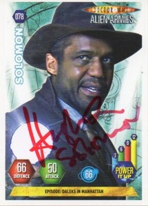 Hugh Quarshie Autograph - Signed 3.5x2.5 Doctor Who Trading Card 3 - AFTAL