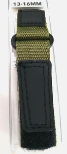 Mens Green/Black Nylon Fits MOST Small & Medium 13-16mm Timex Ironman Expedition - Picture 1 of 11