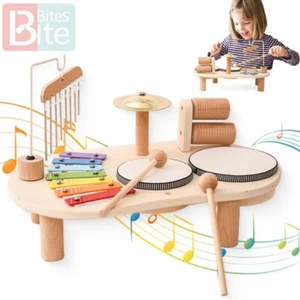 Baby Educational Toys Wooden Aeolian Bells Montessori Children's Musical Toys - Picture 1 of 6