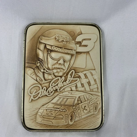 DALE EARNHARDT SR #3 3D SPORTSCULPT PLAQUE TIN 1998 50TH ANNIVERSARY Cover