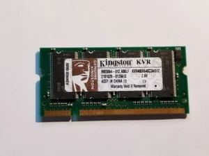 Kingston 512MB SODIMM DDR-400 PC-3200 notebook RAM memory KVR400X64SC3A/512 - Picture 1 of 2