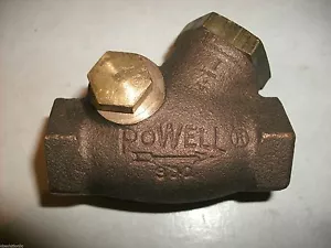 POWELL 1/4" BRONZE MESSING RÜCKSCHLAGVENTIL FNPT 300 CWP - Bild 1 von 1