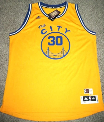 Camiseta deportiva para hombre Stephen Curry Golden State Warriors 2XL amarilla Adidas HWC Swingman Foto 1 de 4