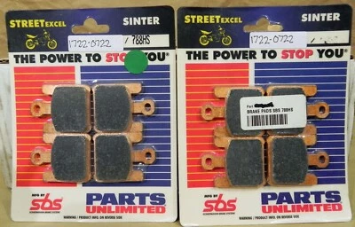 Pastillas de freno delanteras sinterizadas SBS Kawasaki Suzuki 788HS EBC FS369/4HH DOS JUEGOS Foto 1 de 3