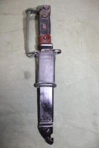Eygyptain Multi-Purpose Combat Rifle Knife with Scabbard 7.62x39 5.45 PC61 - Picture 1 of 10