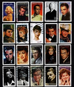 Collection OFF Paper  #2967   #5060 Legends of Hollywood (used set of 20) _f315 - Picture 1 of 1