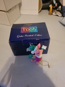 Disney Grolier Edición Presidencial Lechón Adorno de Navidad Winnie The Pooh - Imagen 1 de 3