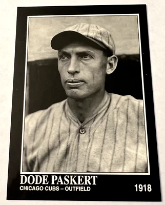 1993 Conlon Collection The Sporting News #922 Dode Paskert Chicago Cubs 1918 - Image 1 of 4