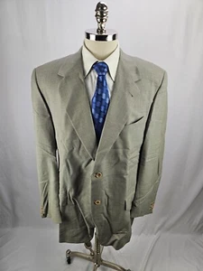 Canali Blazer Sakko Herren Beige Wolle Kariert 46 L - Bild 1 von 8
