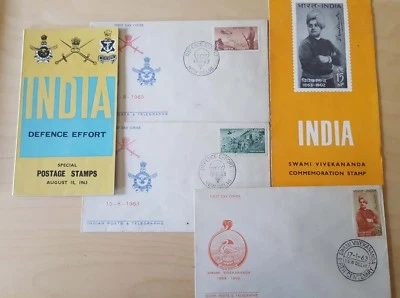 Nice collection of 2 number Indian First Day covers with information sheet 1963 - Image 1 of 2