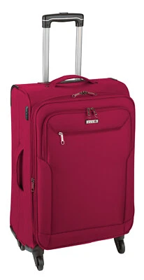 Stoffkoffer Mittelgroßer 67 cm Trolley leichter Reisegepäck 2,7 kg Rot Bowatex - Bild 1 von 4
