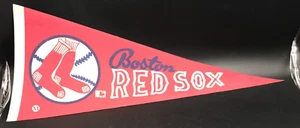 Vintage 1973 Boston Red Sox Vintage Pennant MLB Baseball Madaras 12x29 - Picture 1 of 9