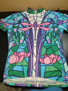 Primal Wear Tiffany Dragonfly Cycling Jersey used Large