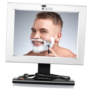  Fogless Shower Shaving Mirror with Squeegee - Anti-Fog, Rust-Proof, Wide - Picture 1 of 7