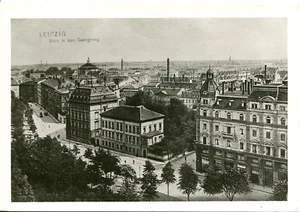 Cartolina d'epoca - Lipsia - Veduta del Georgiring - Riproduzione - Foto 1 di 1