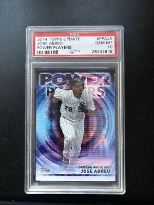 2014 Topps Update Jose Abreu Power Players GEM MINT PSA10 - Image 1 of 2