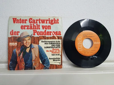 PROMO Bonanza - Vater Cartwright erzählt von der Ponderosa 1969 Single 7“ Platte - Bild 1 von 2