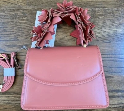 Zara Crossbody Bag With Floral Handle NWT - Image 1 of 4