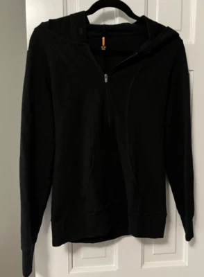 Sudadera con Capucha Media Cremallera Lucy Mujer Talla M Negra Gimnasio Yoga. Foto 1 de 2