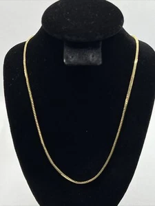 GORGEOUS Solid 10K Yellow Gold SPIGA WHEAT Chain Necklace 23.75” long 2.8gr. - Picture 1 of 12